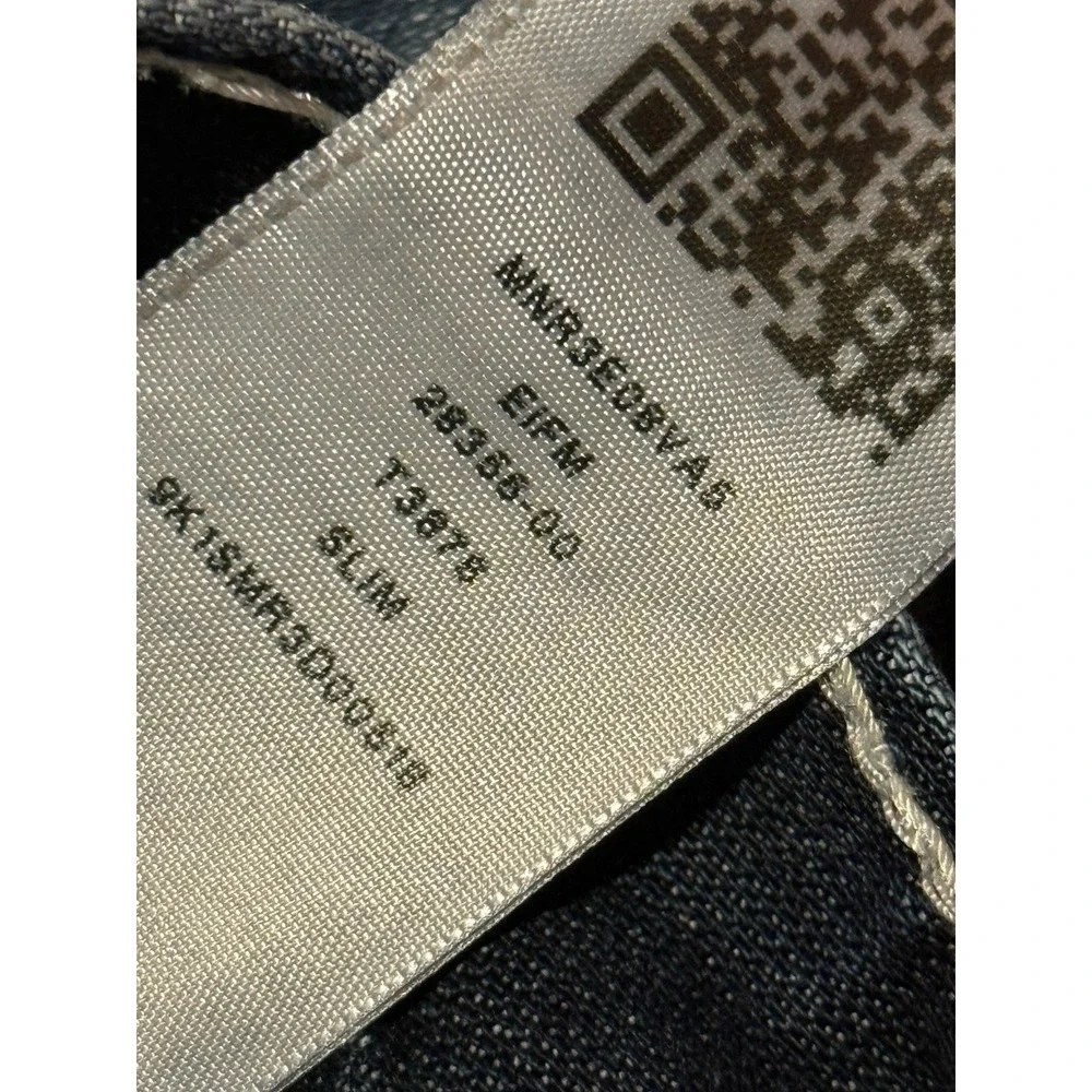 True Religion Jeans 33x32 Thick Stitch Distressed Red White Stitch Flap Pocket